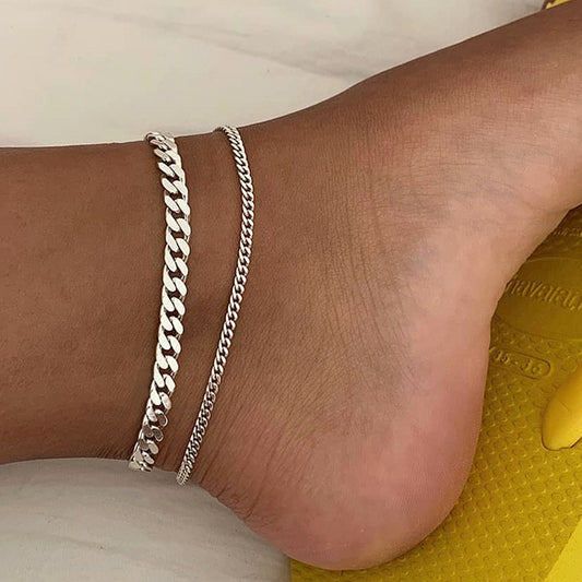 Gold Double-Layer Anklet